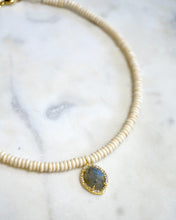 Load image into Gallery viewer, The ‘EWA’ White Shell Labradorite Choker - Boho Brooklyn Jewelry
