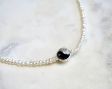 Load image into Gallery viewer, Pearl Yin Yang Choker - Boho Brooklyn Jewelry
