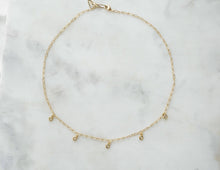 Load image into Gallery viewer, Gold CZ Shaker Necklace - Boho Brooklyn Jewelry
