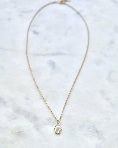 Opalescent Hamsa Necklace - Boho Brooklyn Jewelry