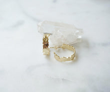 Load image into Gallery viewer, Mini ‘ADONIS’ Hammered Hoops - Boho Brooklyn Jewelry
