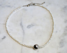 Load image into Gallery viewer, Pearl Yin Yang Choker - Boho Brooklyn Jewelry
