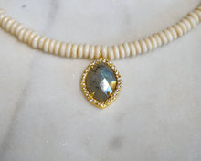 Load image into Gallery viewer, The ‘EWA’ White Shell Labradorite Choker - Boho Brooklyn Jewelry
