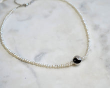 Load image into Gallery viewer, Pearl Yin Yang Choker - Boho Brooklyn Jewelry
