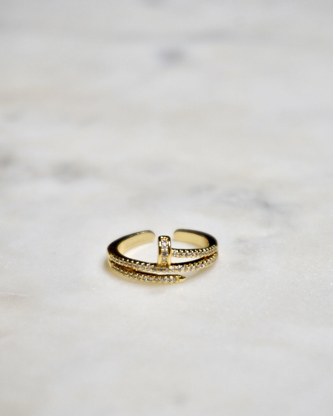 Minimalist Nail Ring - Boho Brooklyn Jewelry