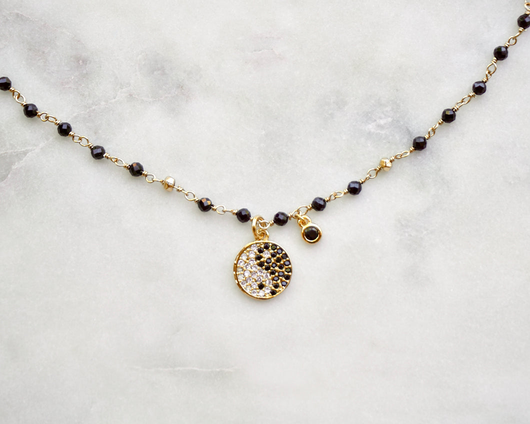 ‘BALANCE’ Yin Yang Necklace - Boho Brooklyn Jewelry