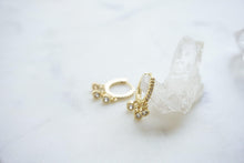 Load image into Gallery viewer, Diamond Shaker Huggies - Boho Brooklyn Jewelry
