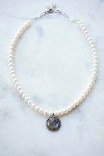 Load image into Gallery viewer, Pearl Labradorite Choker
